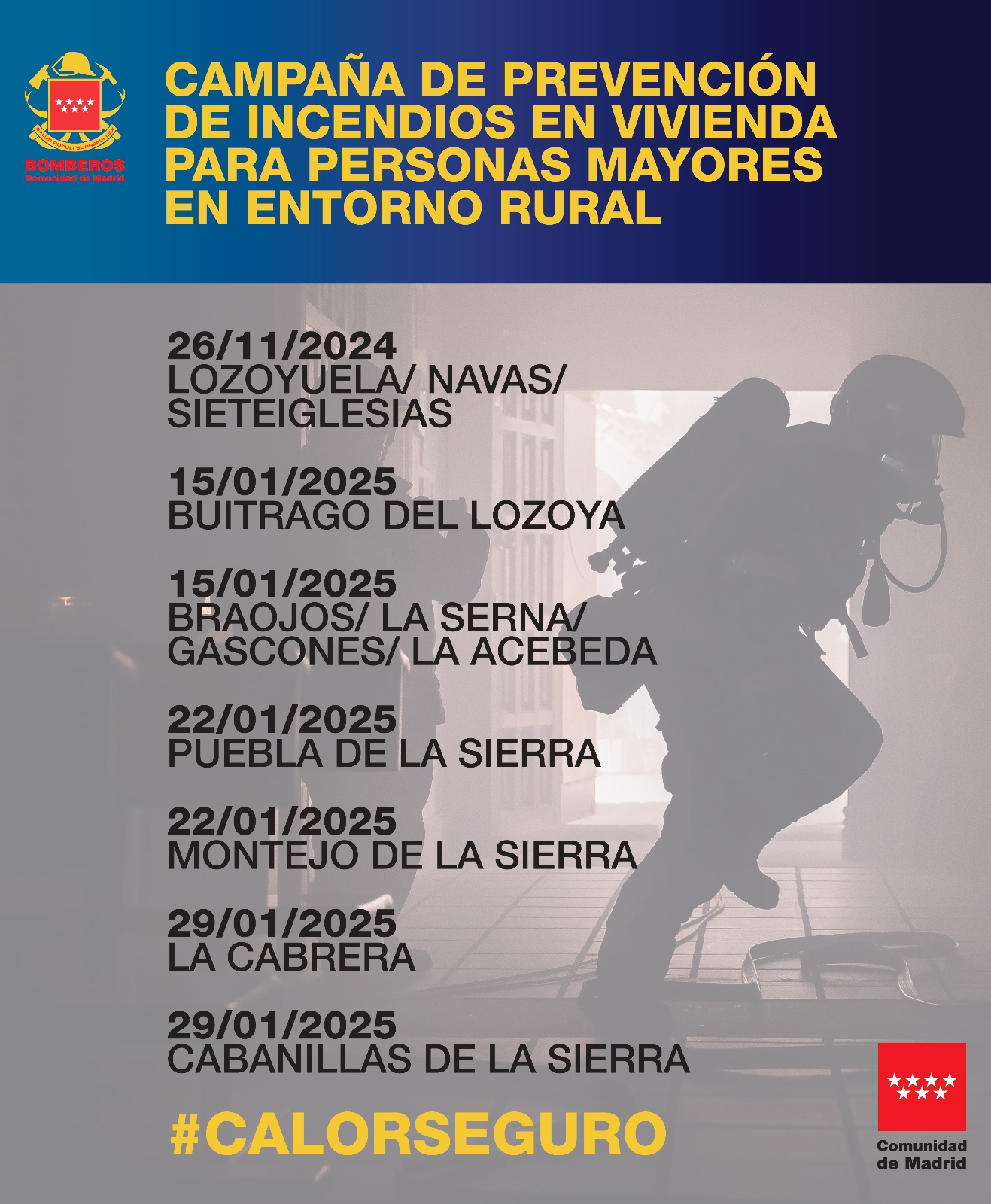 Cartel de Campaña de prevención de incendios